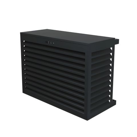 Decoclim Klimaanlage Abdeckung S – Anthrazit/Grau
