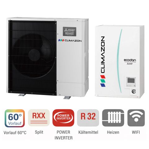 Mitsubishi Zubadan Inverter 8.0 kW PUD-SHWM80YAA/EHSD-YM9D 